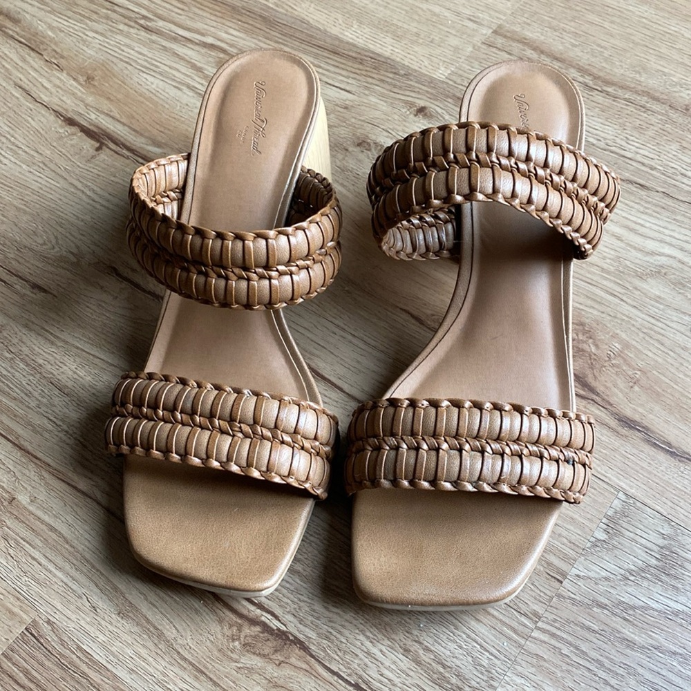 Women's Nikola Mule Heels - Universal Thread Light Brown 8.5